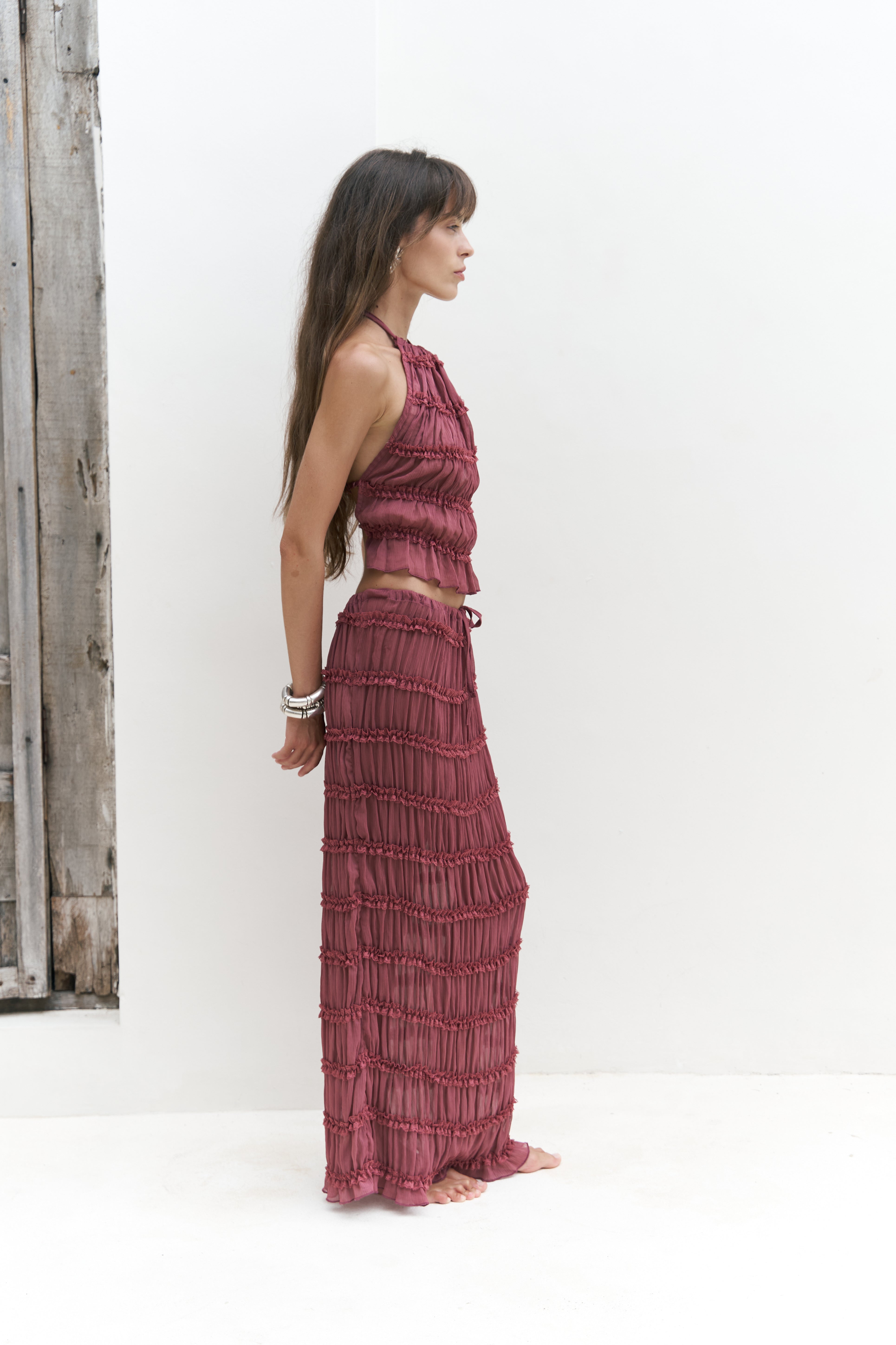 Dora Sheer Skirt Set