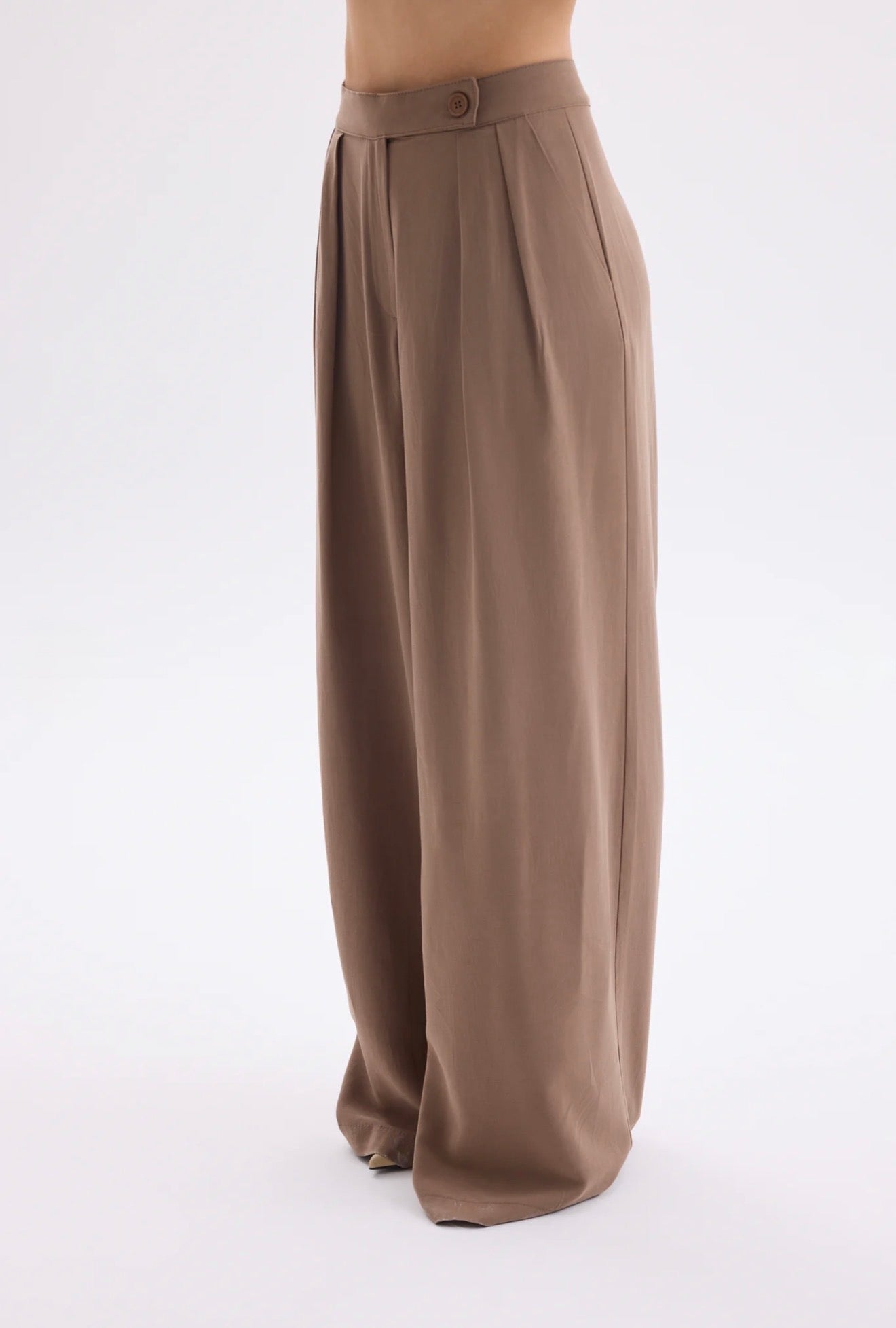 Tie-Front Vest & Wide-Leg Pant Set