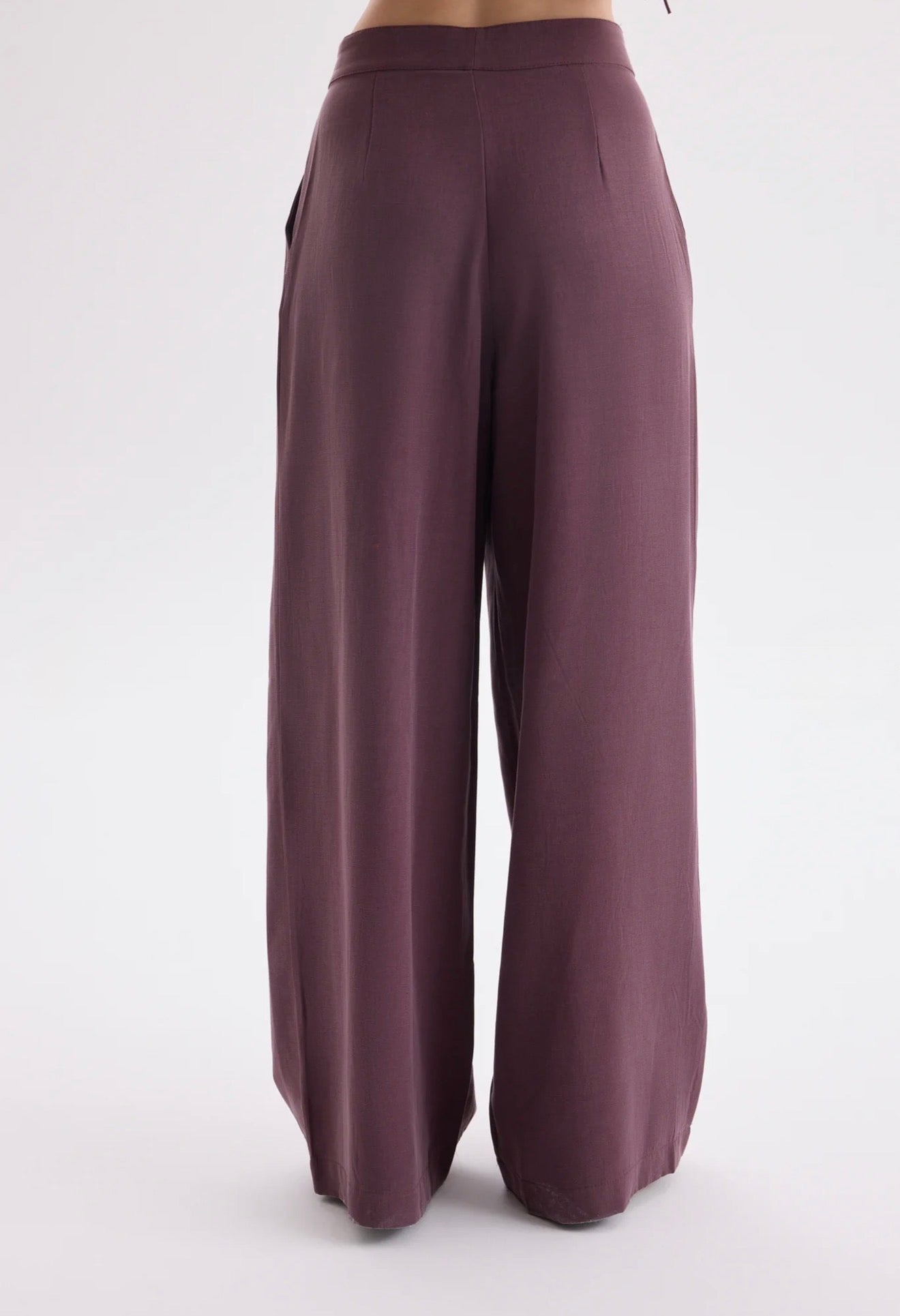 Tie-Front Vest & Wide-Leg Pant Set