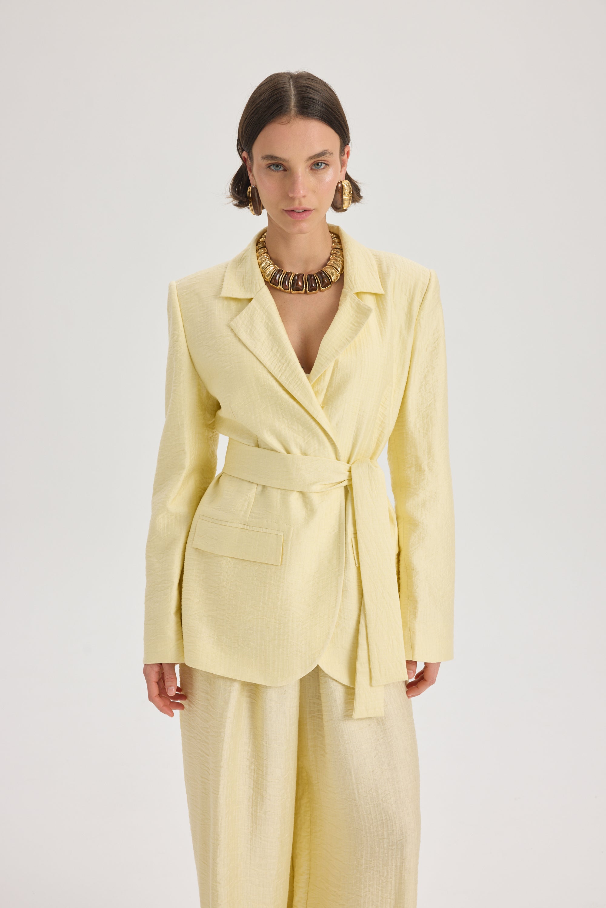 Belted Tailored Blazer