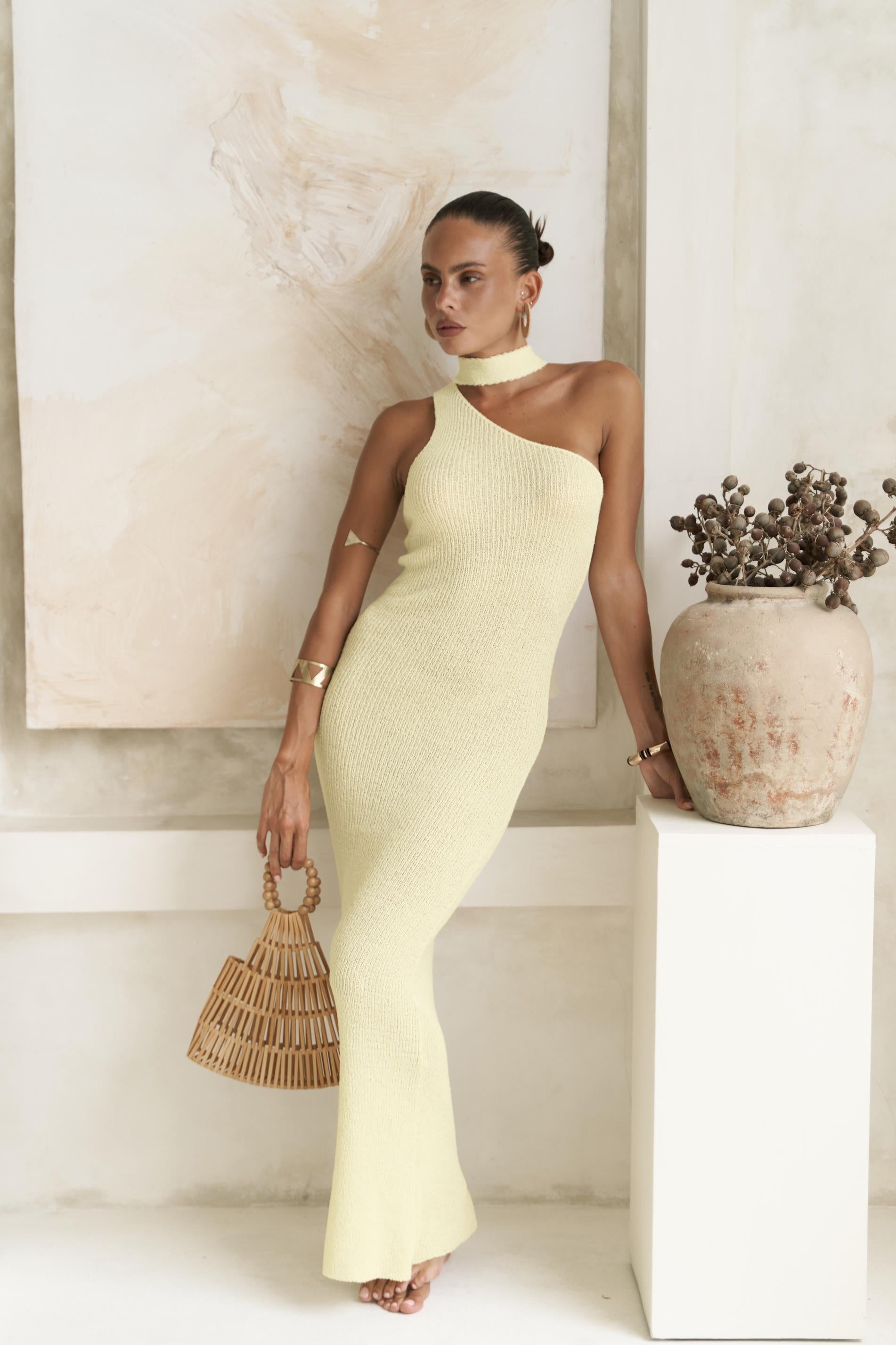 Aria One-Shoulder Maxi Dress