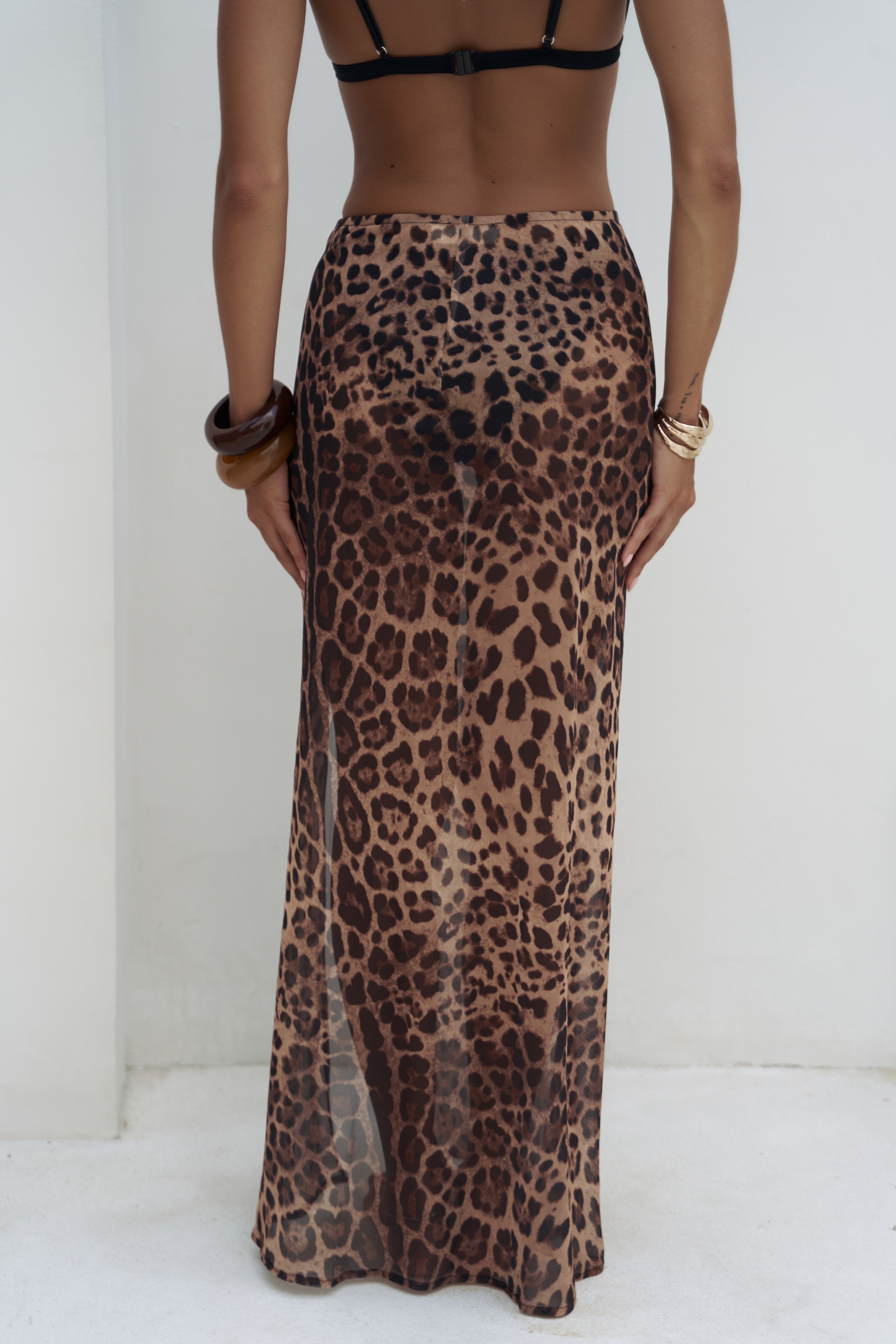 Isla Pareo Skirt – Leopard