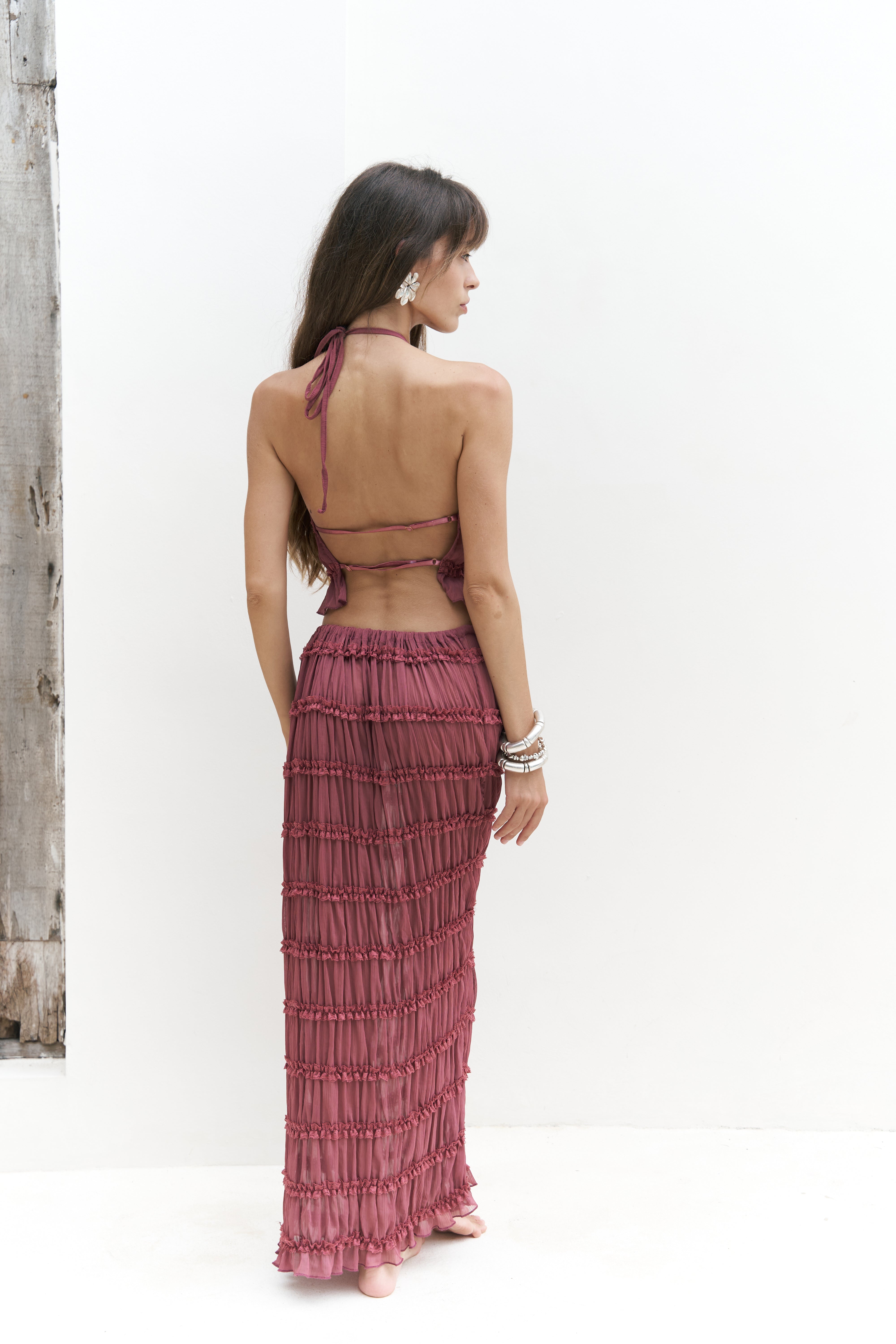 Dora Sheer Skirt Set