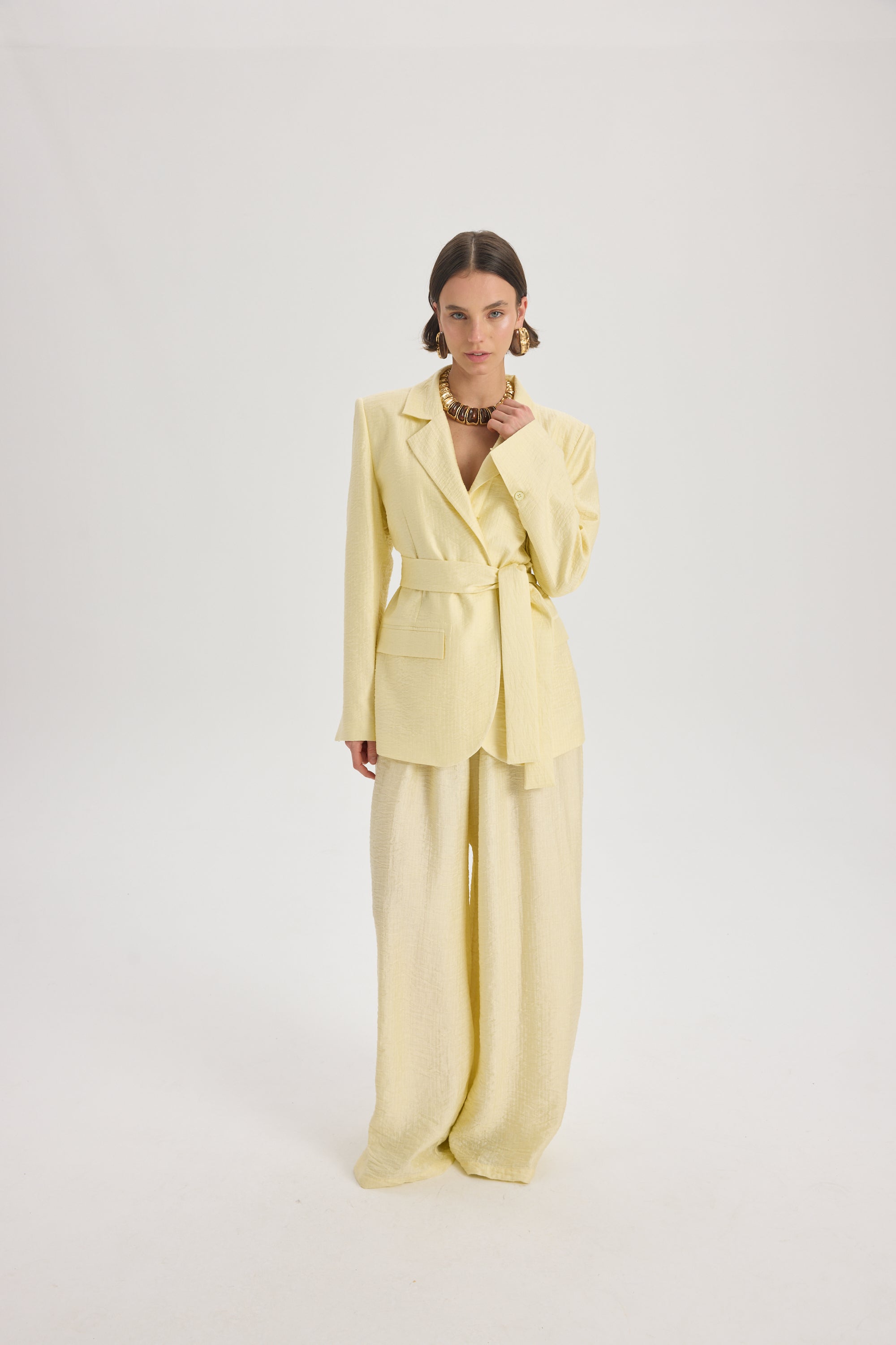 Belted Tailored Blazer