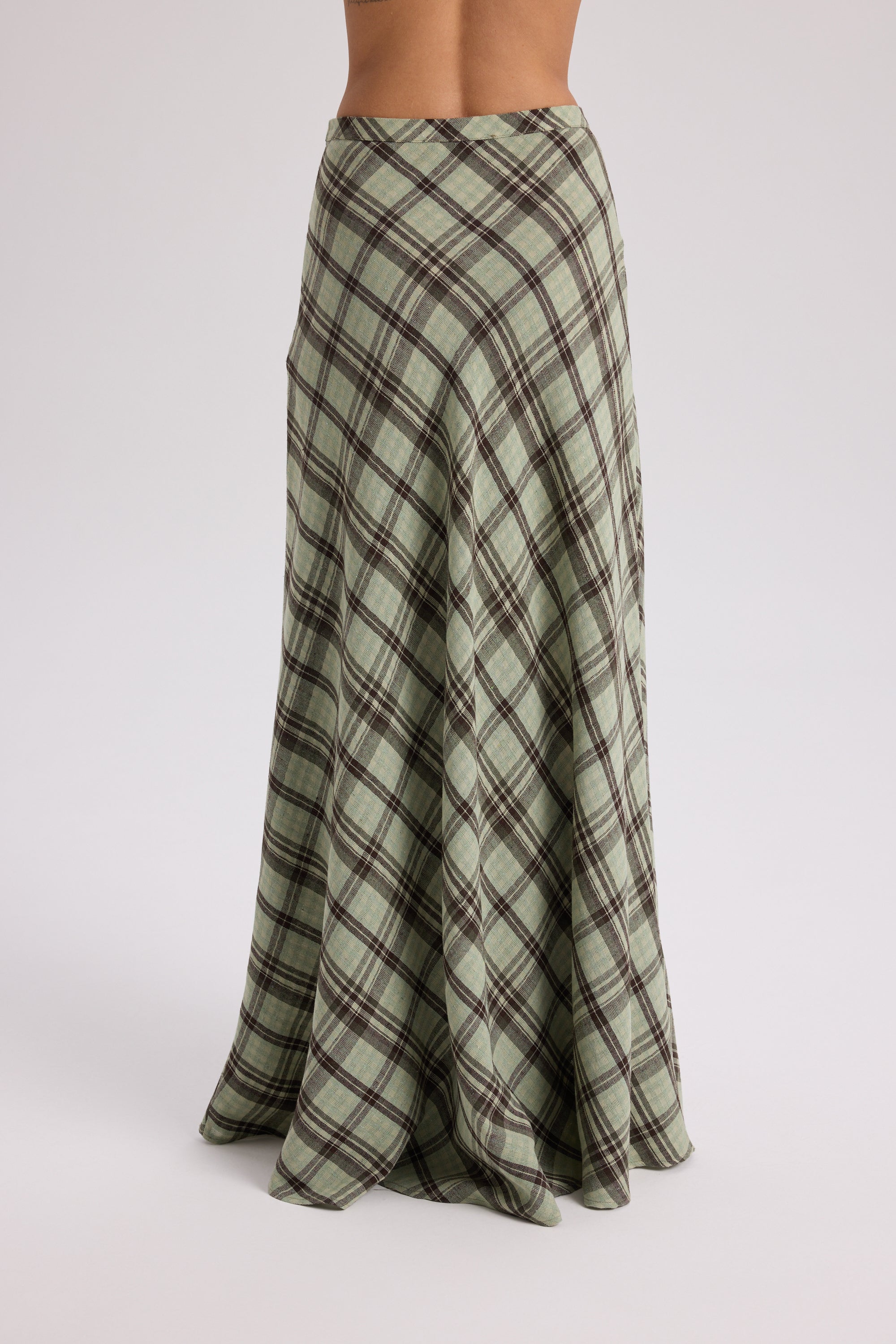 PETUNIA PLAID DRAPED SET