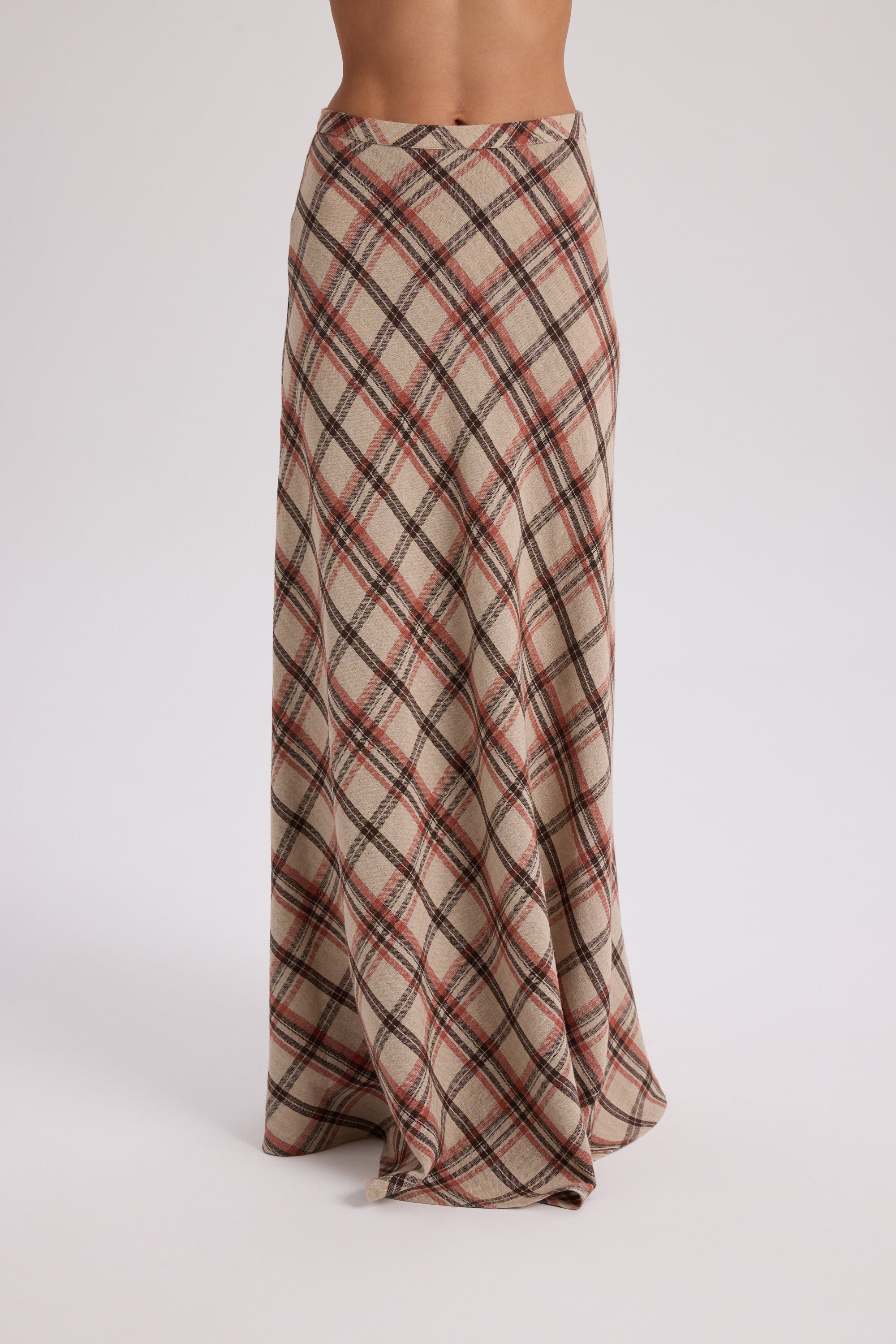 PETUNIA PLAID DRAPED SET
