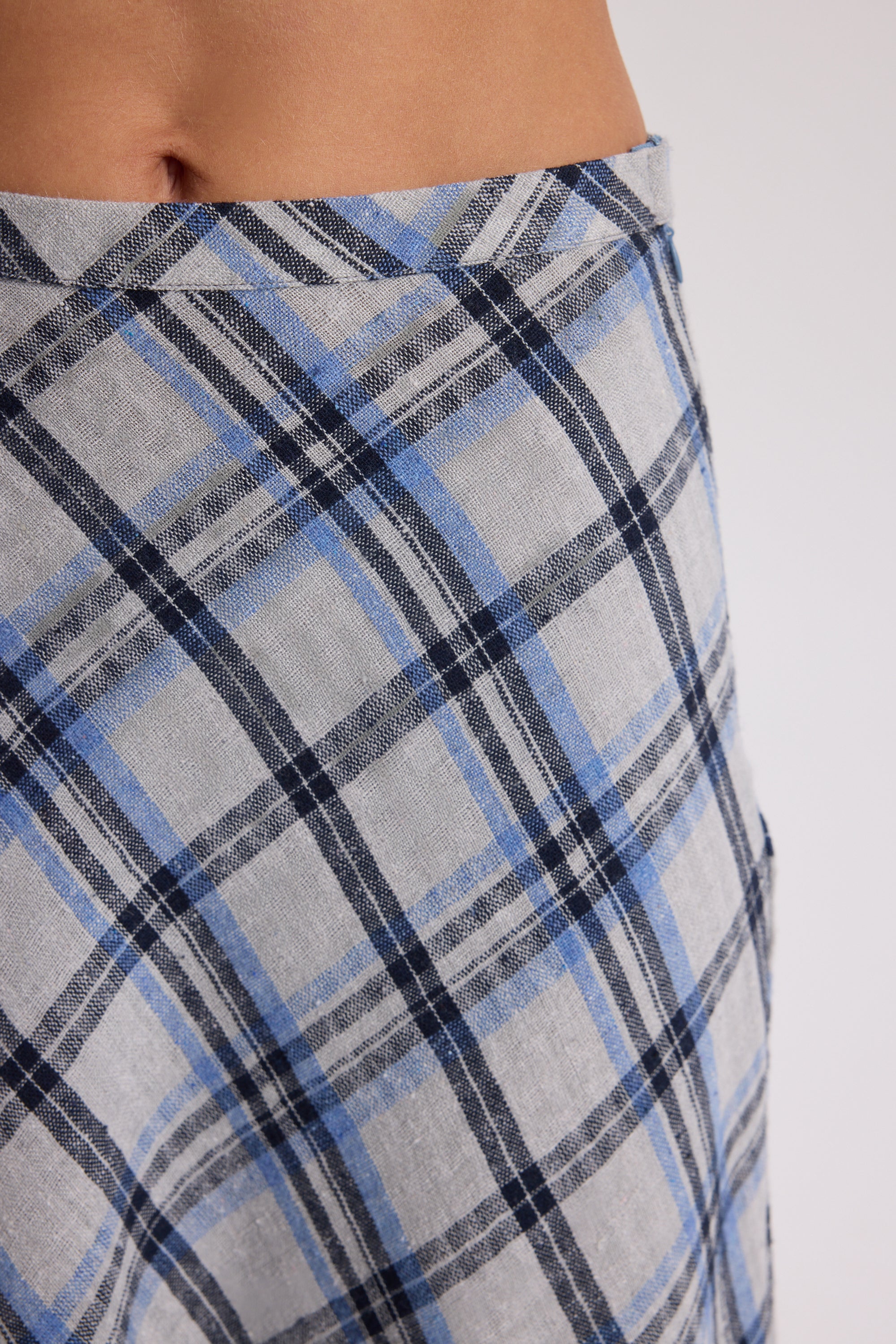 PETUNIA PLAID DRAPED SET