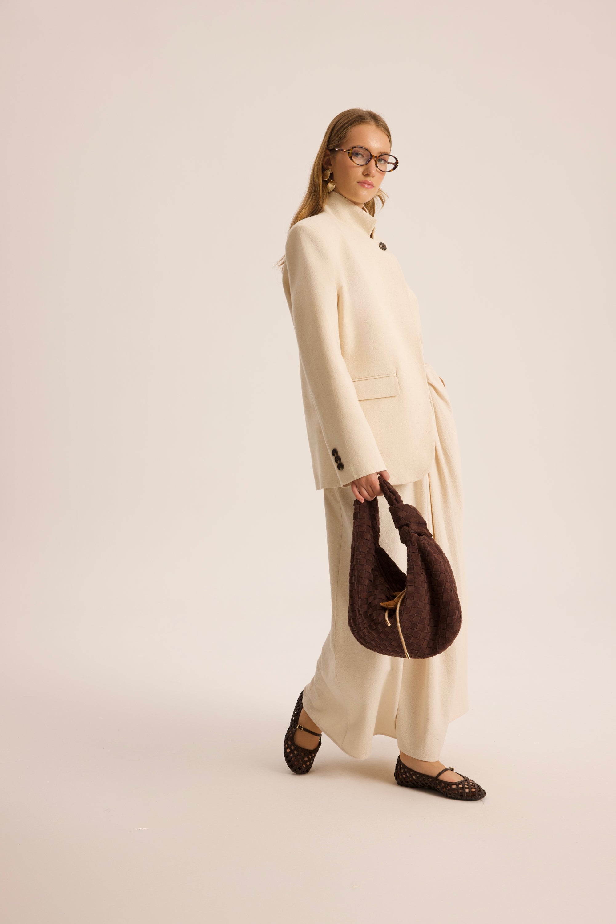 Arden High-Neck Blazer