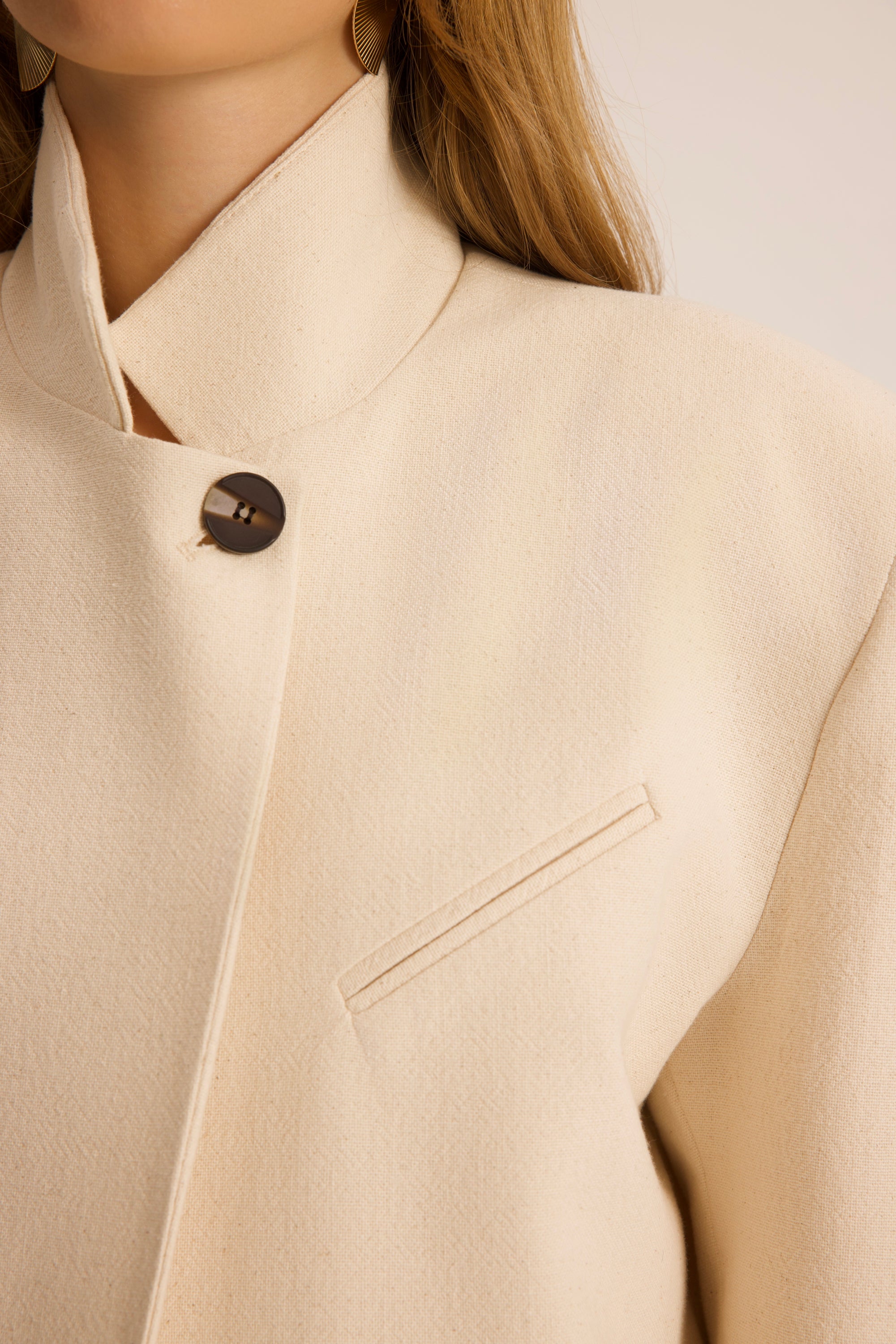 Arden High-Neck Blazer